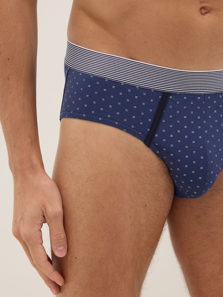 Tripack slip in cotone organico elasticizzato multicolor regular fit_3