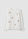 White stretch cotton crew-neck T-shirt_0