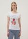White pure cotton pajama shirt regular fit with strawberries_0