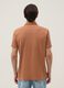 Brown pure cotton slim-fit short-sleeve polo shirt_2