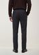 Grey slim-fit stretch viscose twill chino trousers_2