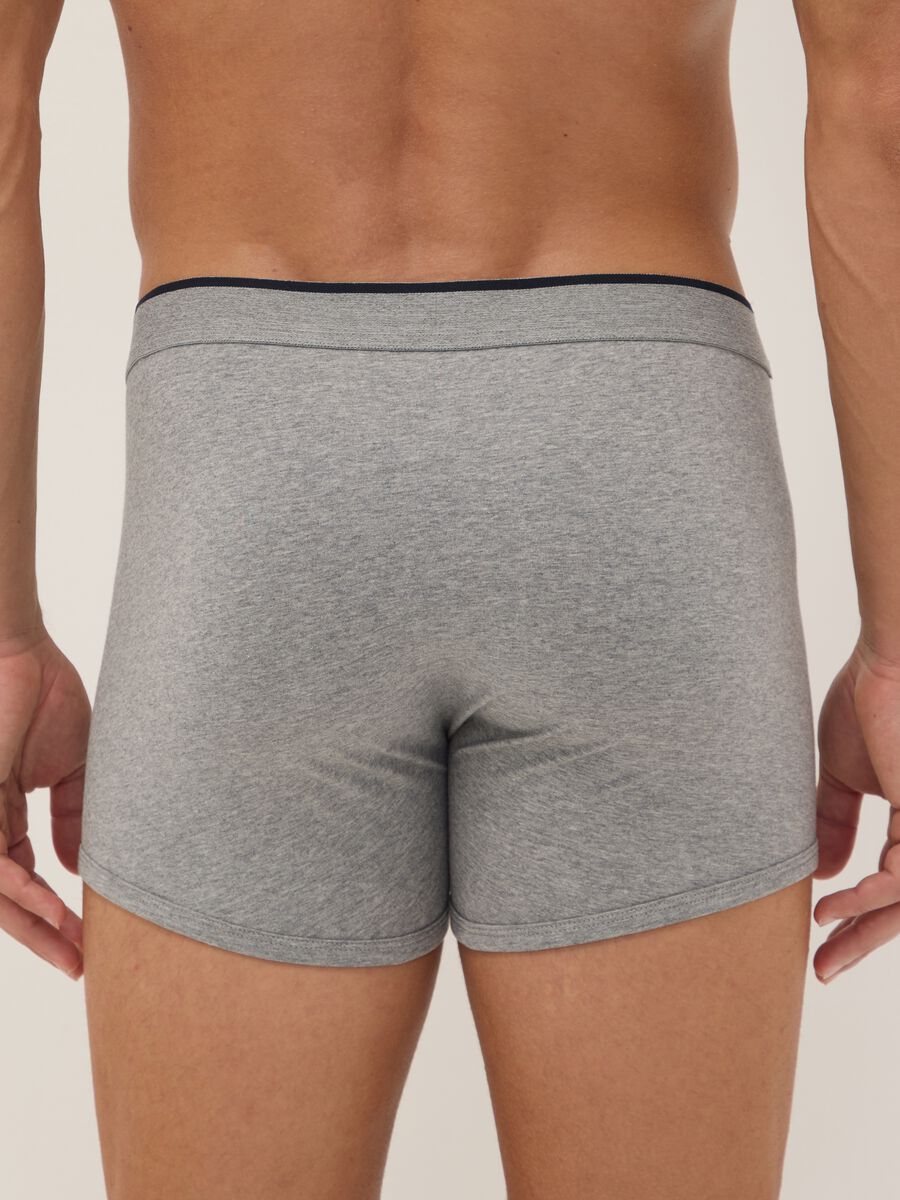 Bipack di boxer grigi in cotone Supima elasticizzato_2