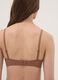 Brown padded triangle bra in stretch fabric_3