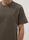 Green relaxed fit crew neck pure cotton t-shirt_3