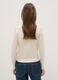 Beige Crew Neck Cardigan Regular Fit_2