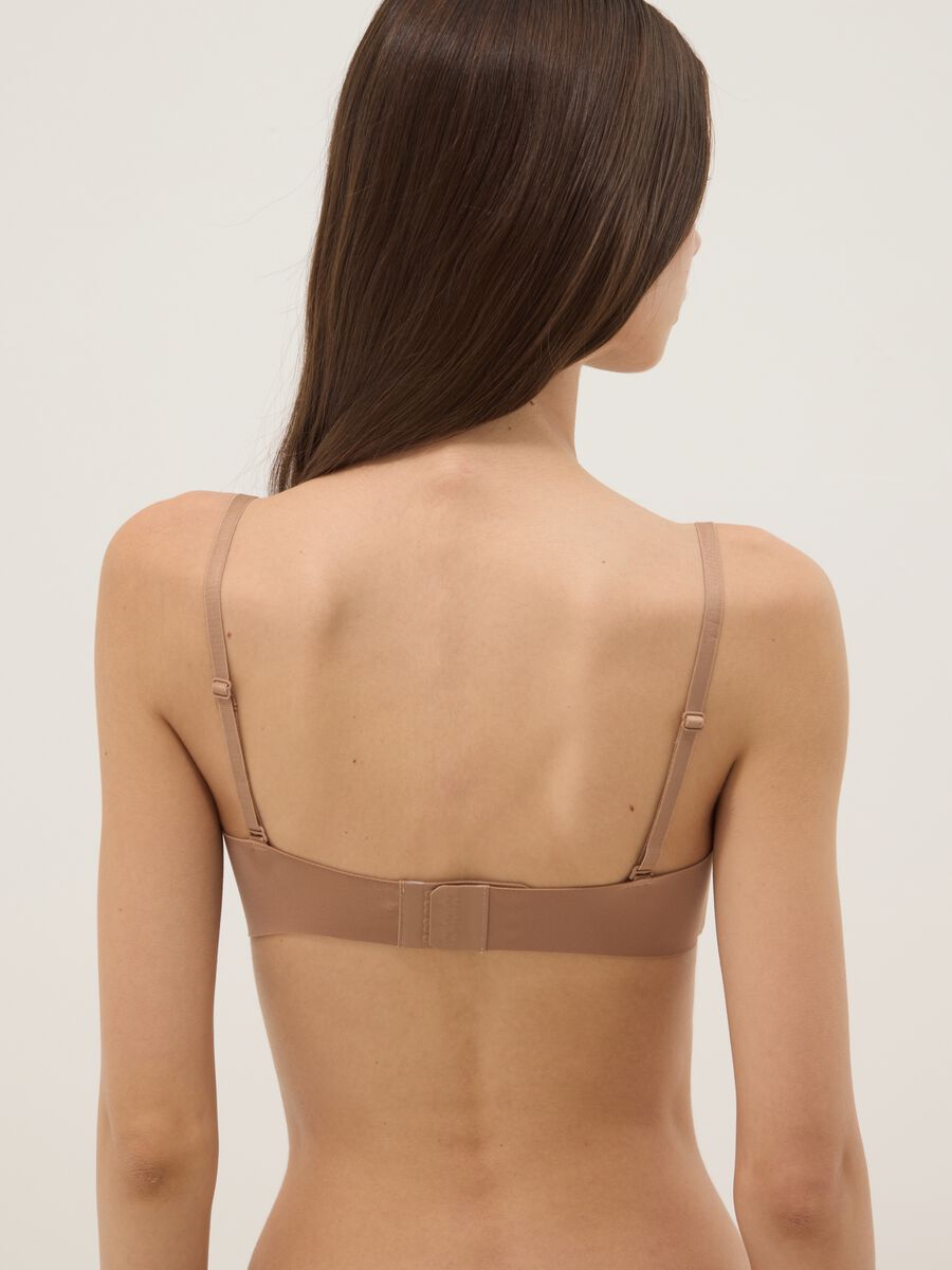 Beige balconette bra with removable padding_2