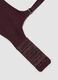 Brown padded bra in stretch fabric_1