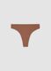 Brown stretch microfibre Brazilian briefs_6
