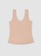 Beige stretch-fabric vest top, regular fit_6