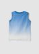 Blue ombr&eacute; pure cotton vest top_1