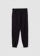 Black organic cotton jogger trousers_4