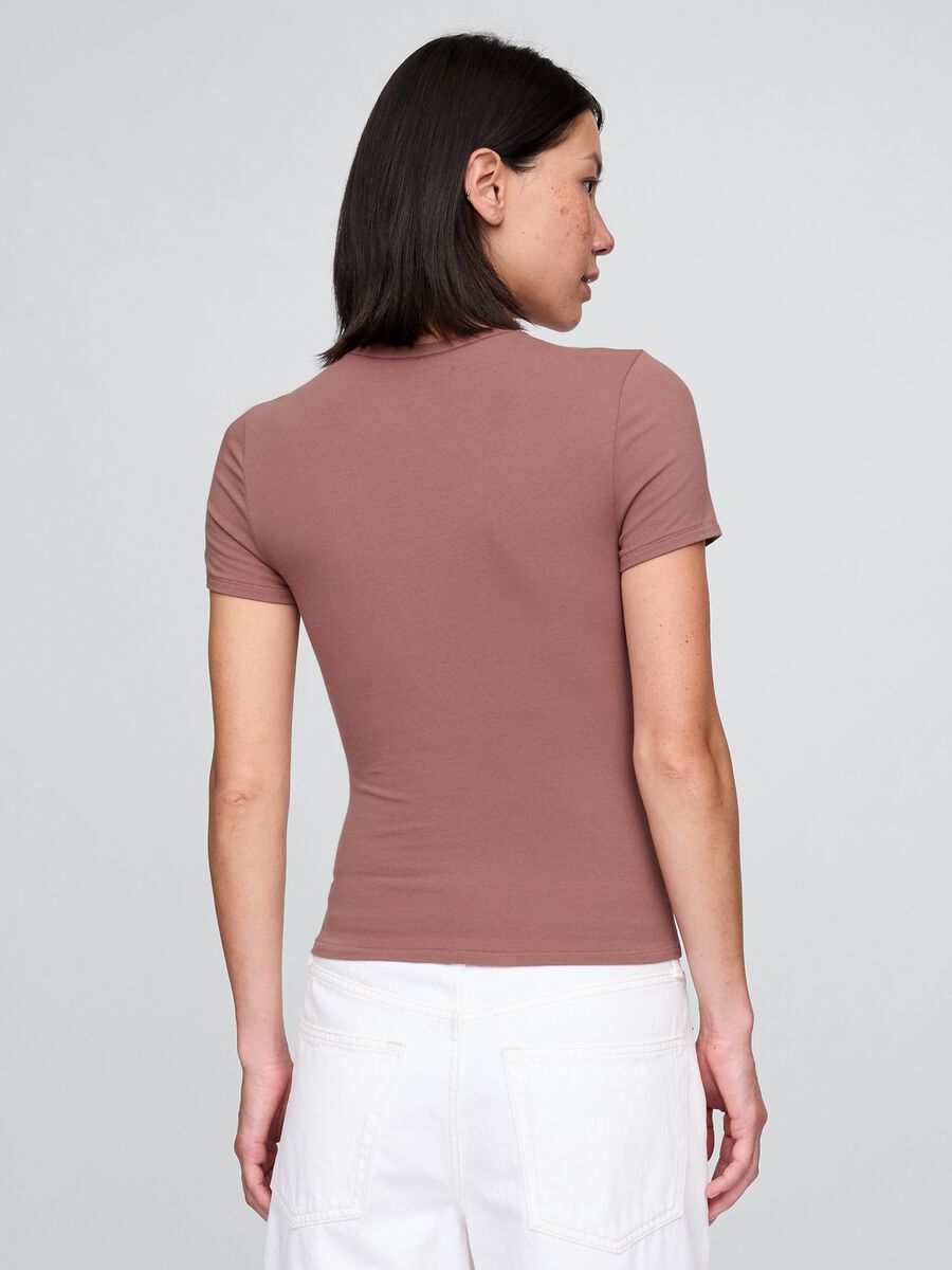 T-shirt elasticizzata a maniche corte_2