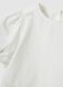 Girls' white pure cotton blouse regular fit with decorations_2