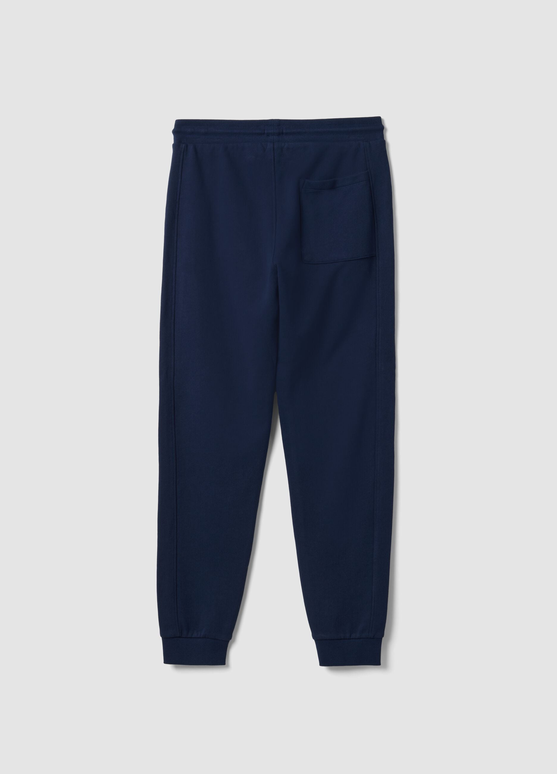 Blue organic cotton jogger trousers
