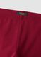 Red skinny stretch organic cotton leggings for girls_3