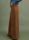Brown wide-leg stretch cotton trousers_4