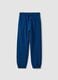 Blue organic cotton jogger trousers_0