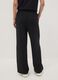 Black regular-fit stretch viscose jersey trousers_2