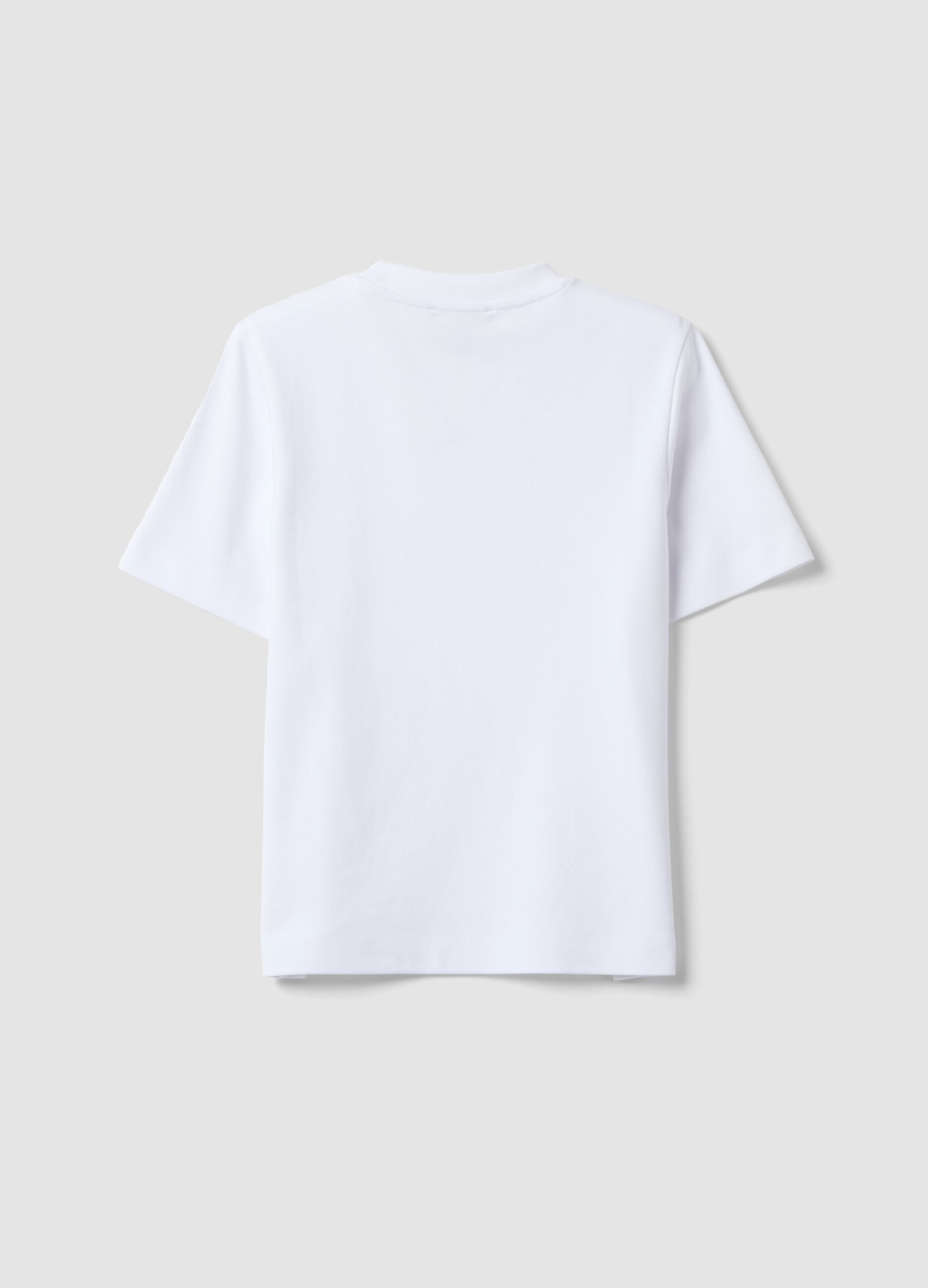 The Iconic Tee relaxed fit white pure cotton short-sleeved T-shirt