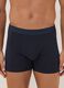 Pack of 3 blue midi boxer briefs in organic cotton_1