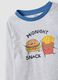 Multicoloured organic cotton and viscose blend pyjamas with print_3