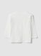 White organic cotton T-shirt with print for baby boy_1
