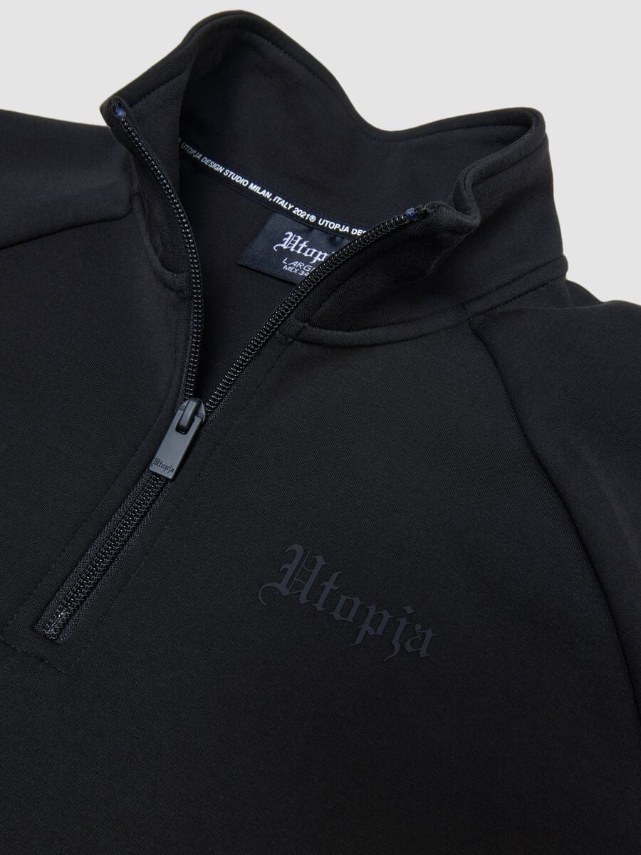Technical Half-Zip Sweater &ndash; Fitted Black_7