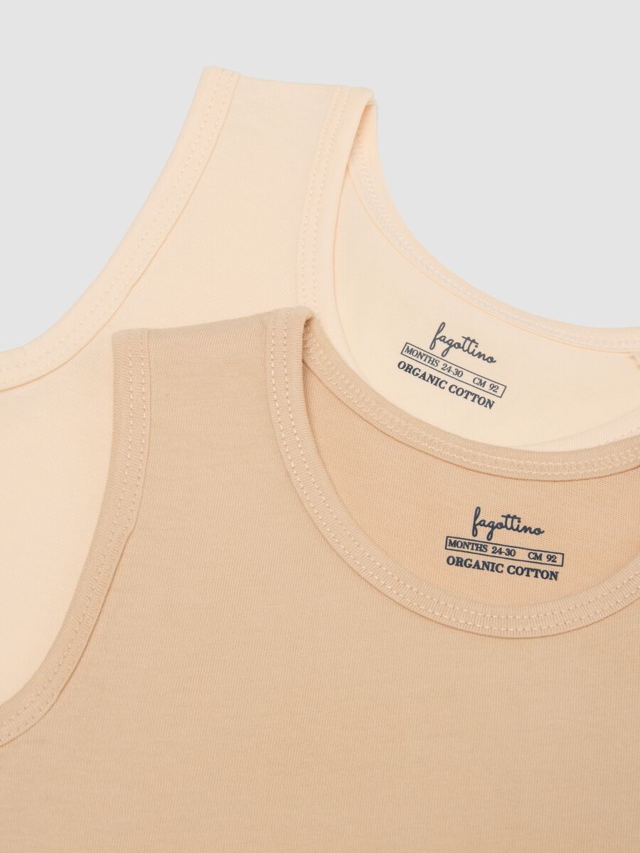 Triple pack of multicolour pure cotton vests for newborns with regular fit_2