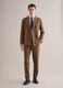 Brown Slim Fit Double Breasted Blazer_1