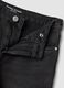 Black culotte jeans in a cotton, lyocell and viscose blend for girls_4