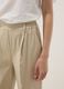 Beige stretch viscose palazzo trousers_3
