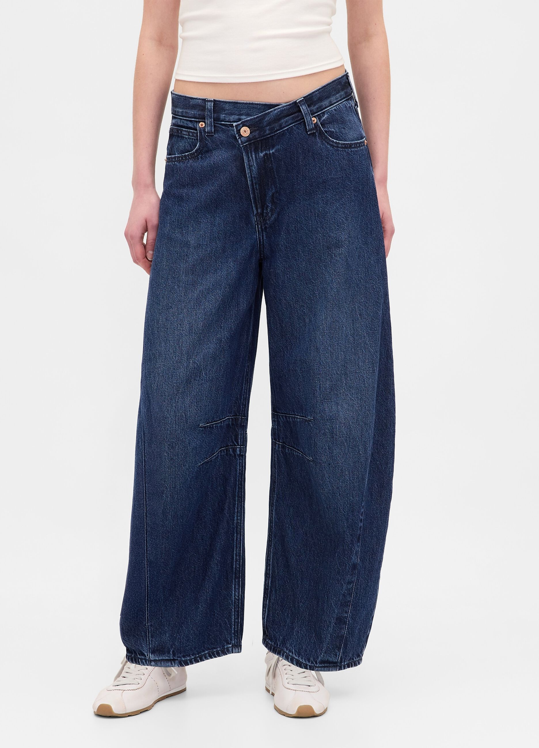 Wide Blue Denim Trousers