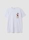 White pure cotton T-shirt with Disney print_4