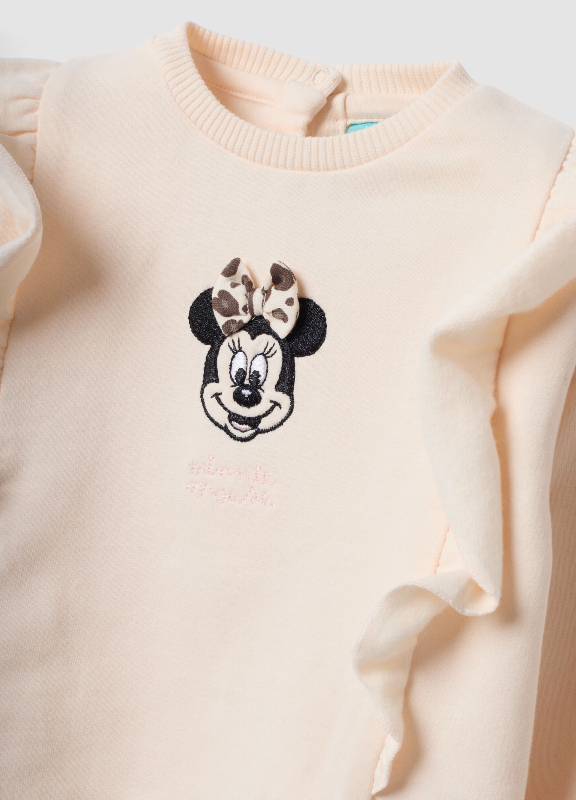 Multicolour pure organic cotton set with Minnie embroidery