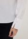 White pure cotton regular fit shirt with ribbon collar_3