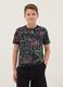 Boys&rsquo; pure cotton multicolour graffiti T-shirt, regular fit_0