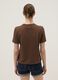 Brown short-sleeve pure cotton T-shirt, regular fit_3