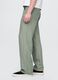 Light Green Mixed Fabric Trousers_3