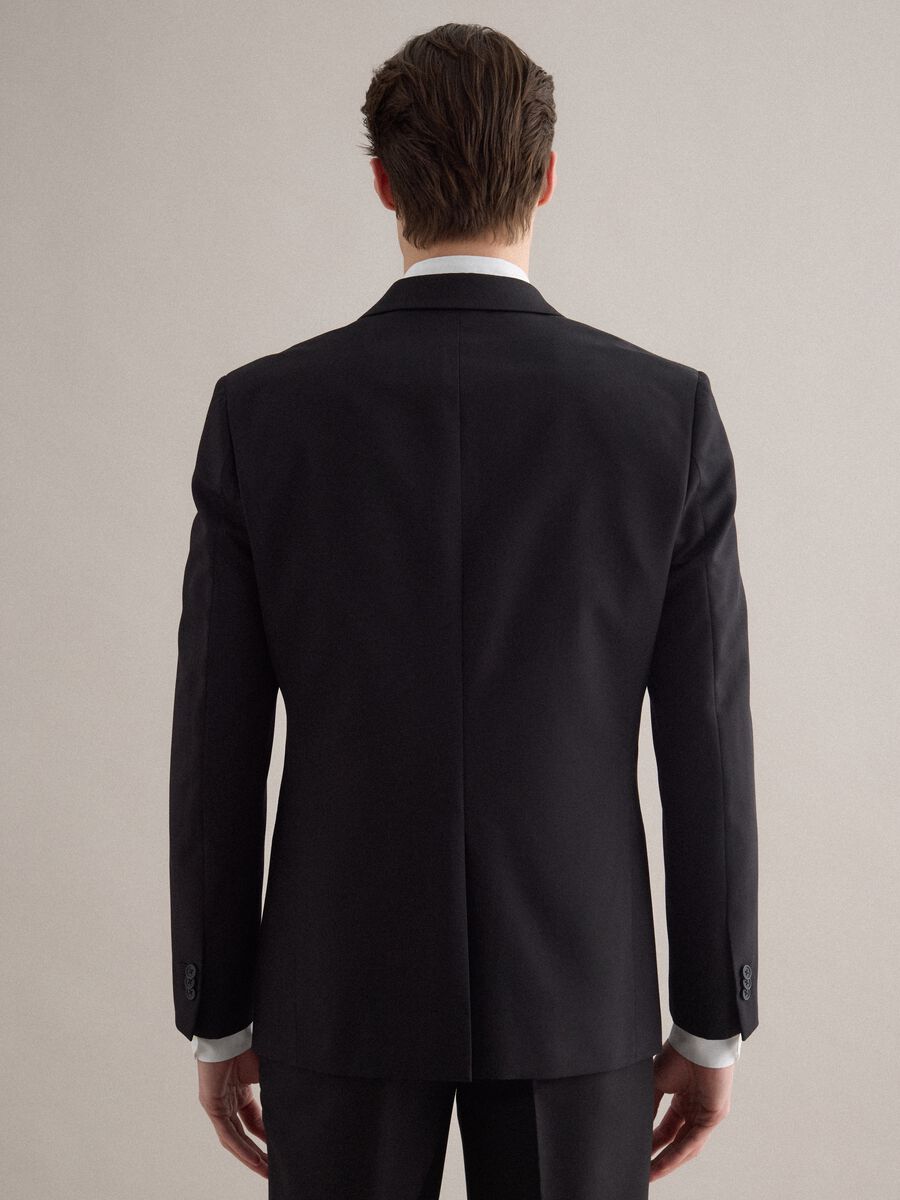 Blazer monopetto nero slim fit_2