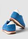Blue genuine leather sneakers with lightweight sole_2