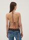 Brown sequin top with thin straps_1