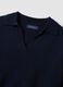 Blue pure wool polo-collar jumper_1