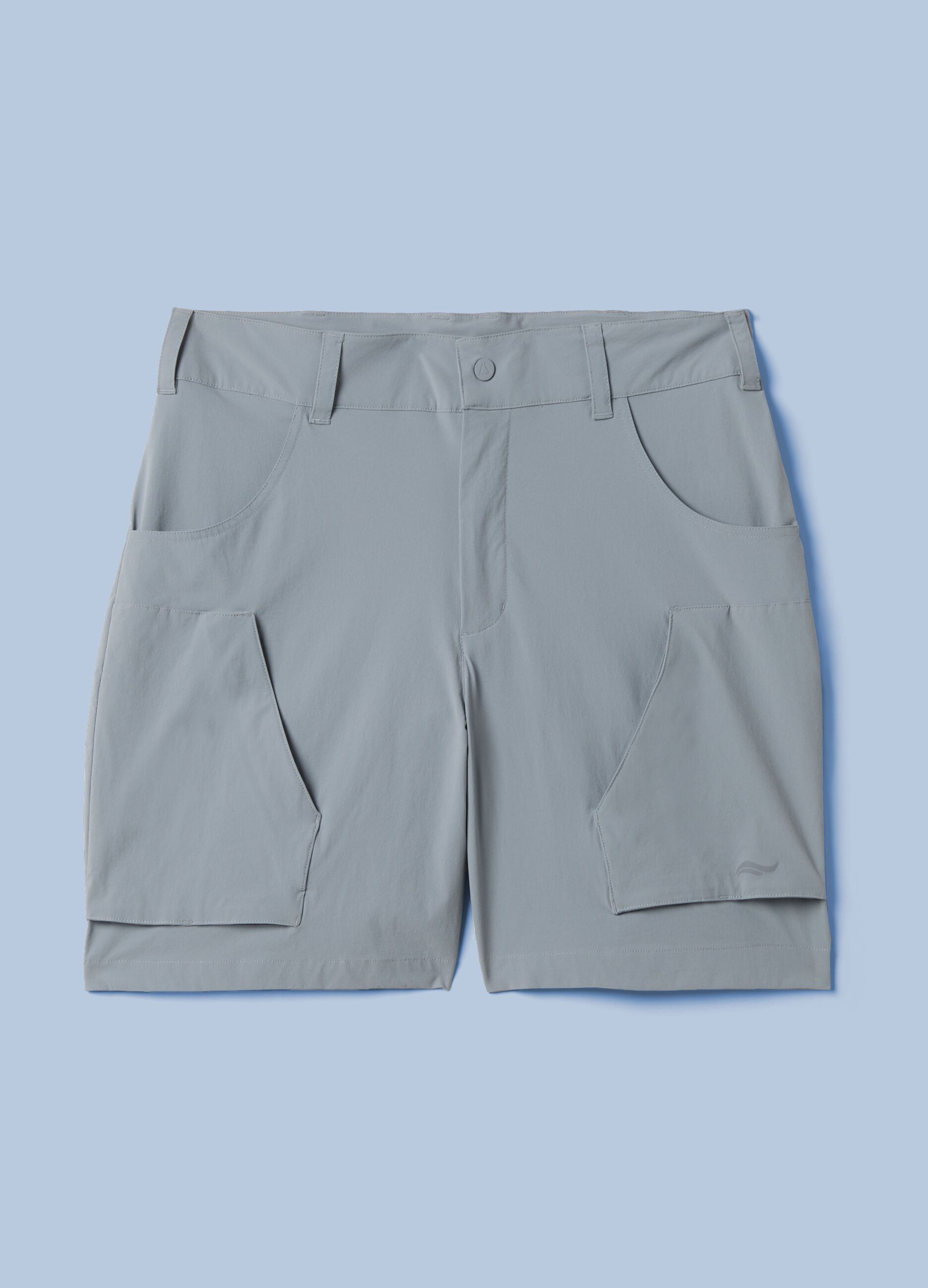 ALTAVIA SAILING grey cargo shorts in stretch fabric