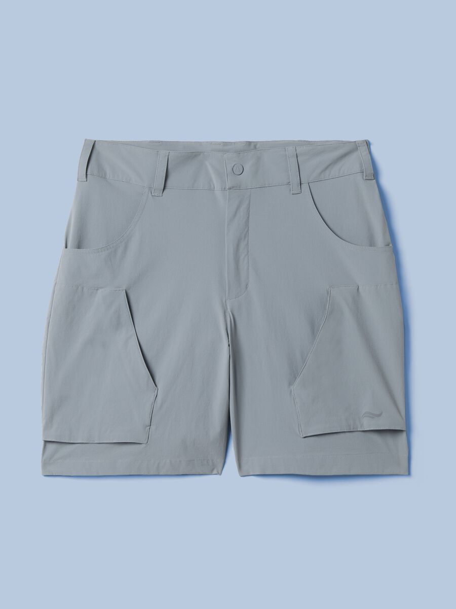 Shorts cargo grigi in tessuto elasticizzato ALTAVIA SAILING_4