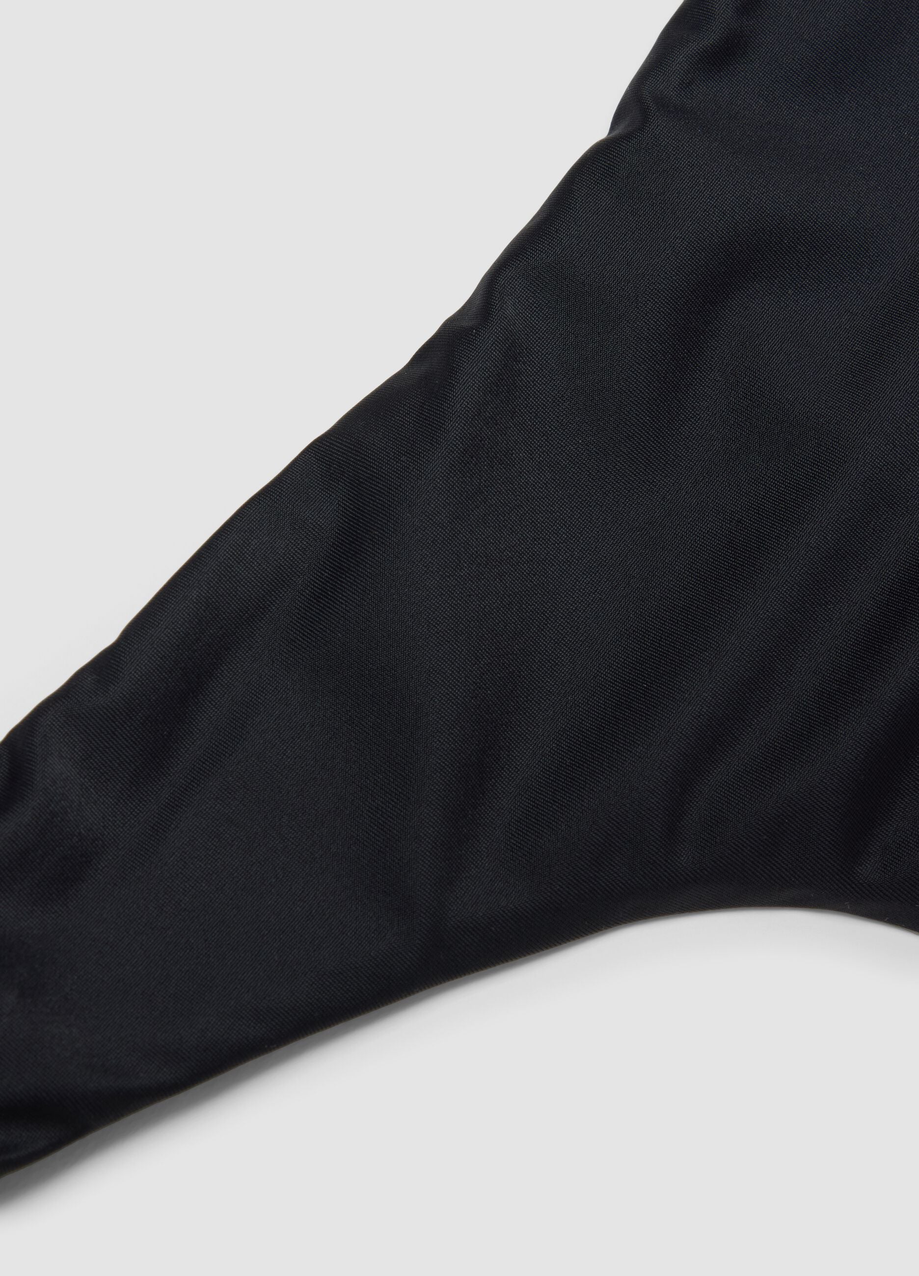 Black Brazilian-style bikini bottoms with stretch