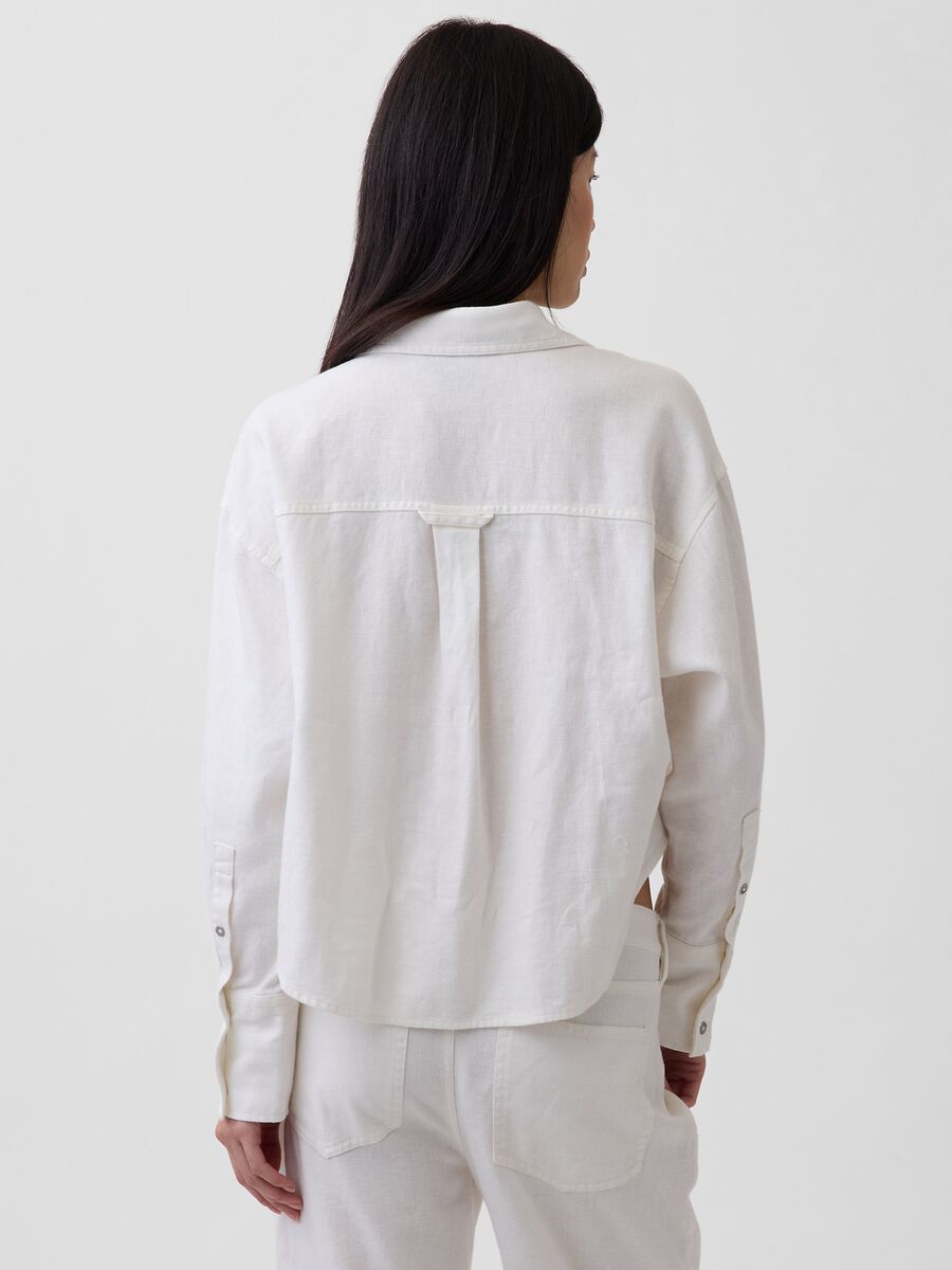Pure cotton shirt with patch pocket_1