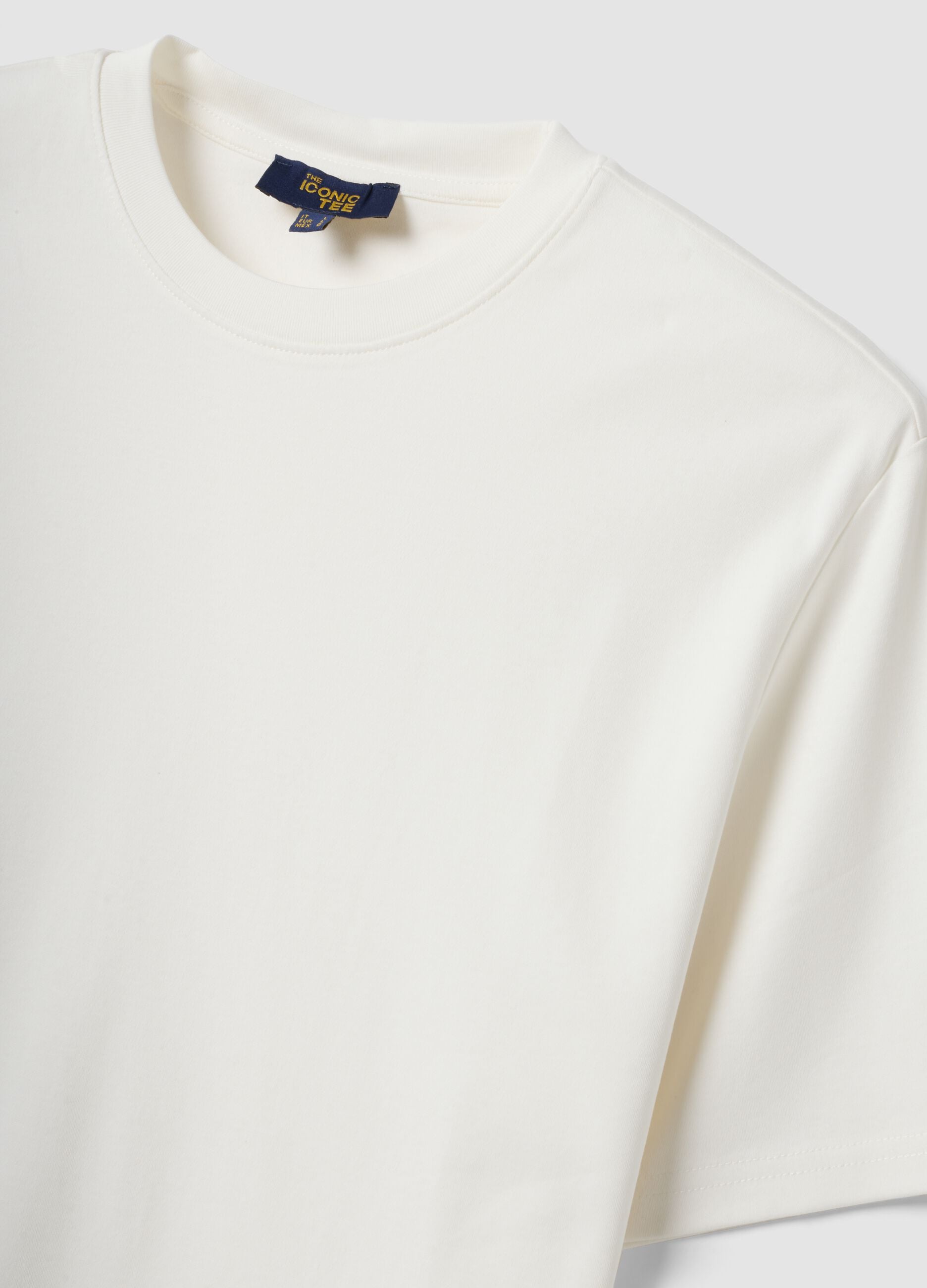 The Iconic Tee white pure cotton short-sleeve relaxed-fit T-shirt