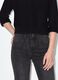 Black stretch-cotton flare jeans_3