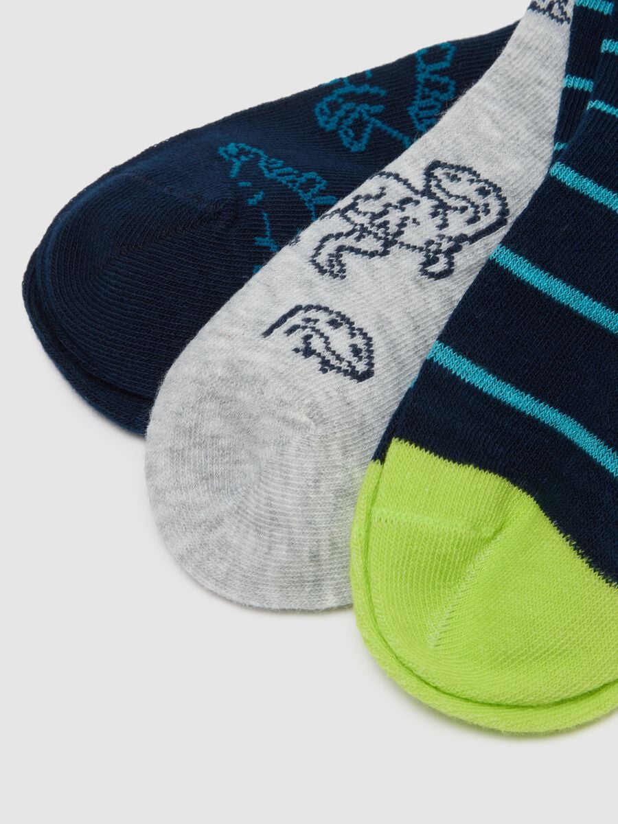 Multipack of short multicolour cotton socks for children_2