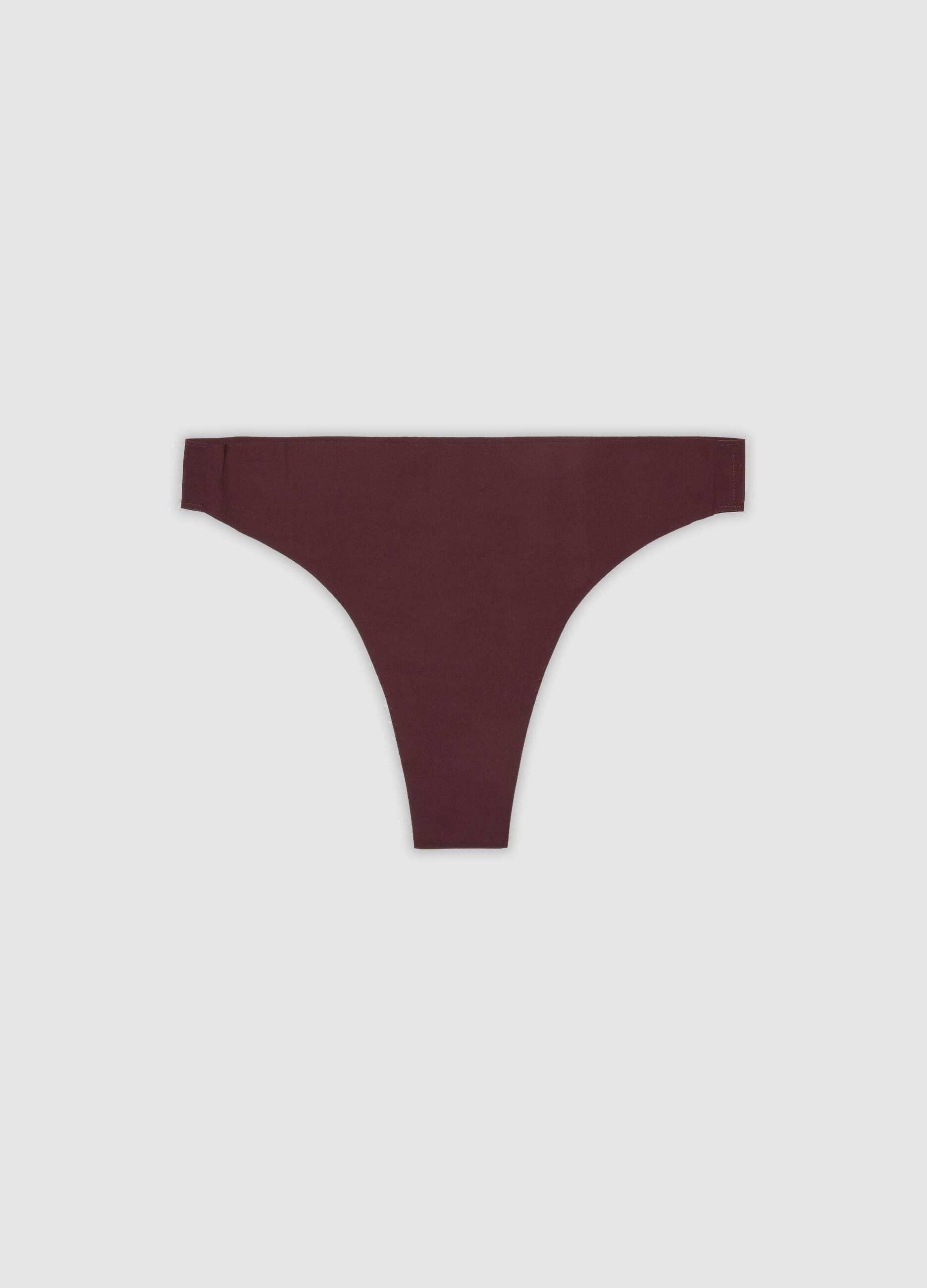 Purple Brazilian briefs in stretch fabric